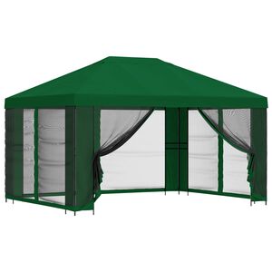 vidaXL Z&aacute;hradn&yacute; alt&aacute;nok so bočn&yacute;mi stenami 4 &times; 3 m Zelen&aacute;