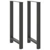 vidaXL Nohy barov&eacute;ho stola antracitov&eacute; 2 ks 60 x (110-111) cm oceľov&eacute;