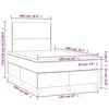 vidaXL Boxspring posteľ s matracom tmavohned&aacute; 120x200 cm l&aacute;tka