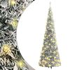 vidaXL Umel&yacute; vianočn&yacute; stromček vyskakovac&iacute; vločky snehu 150 LED 180 cm