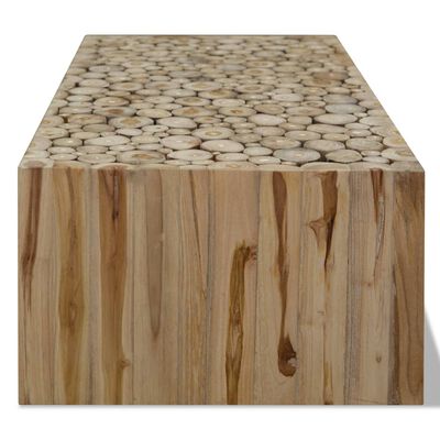 vidaXL Konferenčný stolík, pravé tíkové drevo 90x50x30 cm