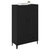 vidaXL Highboard so z&aacute;suvkou Čierny dub 70 x 31 x 115 cm