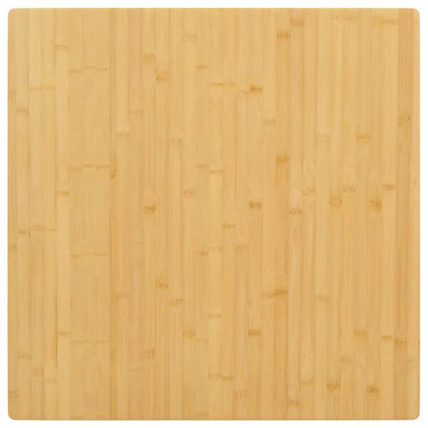 vidaXL Stolová doska 80x80x2,5 cm bambus
