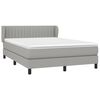 vidaXL Boxspring posteľ s matracom bledosiv&aacute; 140x200 cm l&aacute;tka