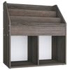 vidaXL Stojan na detsk&eacute; časopisy, siv&aacute; a dub sonoma 71x30x78,5 cm
