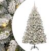 vidaXL Umel&yacute; vianočn&yacute; stromček 180 cm 300 LED Tepl&aacute; biela PVC a oceľ