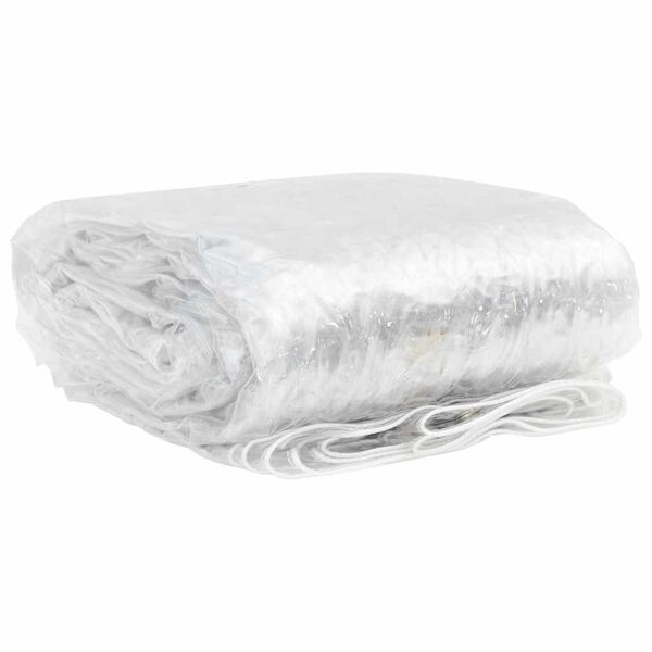 vidaXL Priehľadn&aacute; plachta s okami 1x5 m PVC