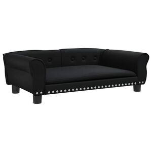 vidaXL Pelech pre psa čierny 95x55x30 cm umel&aacute; koža