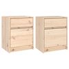 vidaXL Nočn&eacute; stol&iacute;ky 2 ks 40x31x50 cm, borovicov&yacute; mas&iacute;v