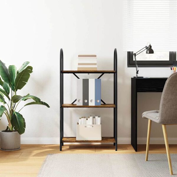 vidaXL Reg&aacute;l na knihy Dymov&aacute; dub 60 x 30 x 109 cm Kompozitn&eacute; drevo