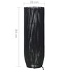 vidaXL Stojanová lampa vŕba čierna 84 cm E27