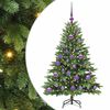 vidaXL Umel&yacute; vianočn&yacute; stromček s 150 LED-i Zelen&aacute; 120 cm PE a PVC