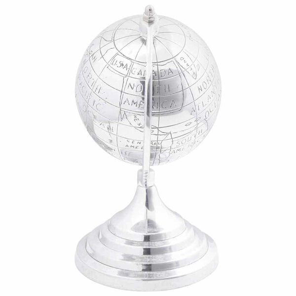 vidaXL Socha Strieborná Hliník