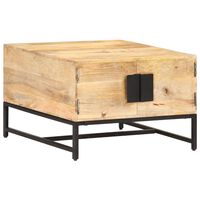 vidaXL Konferenčný stolík 67x67x45 cm, mangový masív