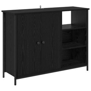 vidaXL Serv&iacute;rovacia skriňa Čierny dub 100 x 33 x 75 cm