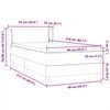 vidaXL Posteľn&yacute; r&aacute;m boxspring s matracom čierny 90x210 cm zamat