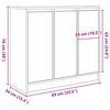 vidaXL Komoda star&eacute; drevo 85x34x76 cm kompozitn&eacute; drevo