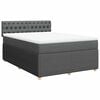 vidaXL Boxspring posteľ s matracom tmavosiv&aacute; 140x190 cm l&aacute;tka