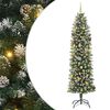 vidaXL Umel&yacute; chud&yacute; vianočn&yacute; strom Zelen&aacute; a biela 240 cm