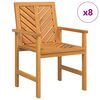 vidaXL Jed&aacute;lensk&aacute; stolička 8 pcs Pr&iacute;rodn&aacute; 62,5 x 59 x 89 cm