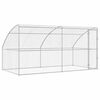vidaXL Ps&iacute; kennel 2 ks Strieborn&aacute; 4 x 2 x 2 m Pozinkovan&aacute; oceľ