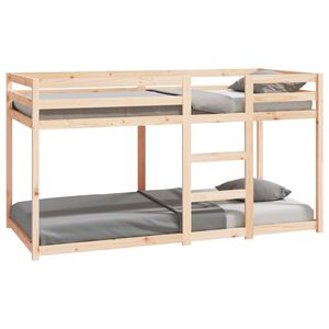 vidaXL Poschodov&aacute; posteľ bez matraca 90x200 cm mas&iacute;vna borovica
