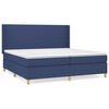 vidaXL Boxspring posteľ s matracom modr&aacute; 200x200 cm l&aacute;tka