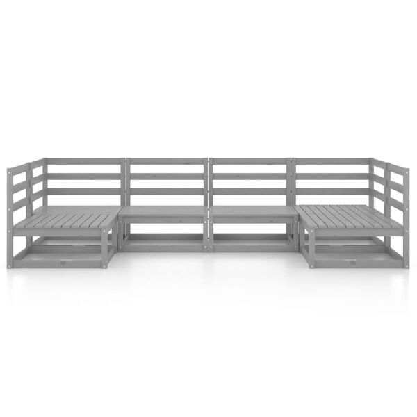 vidaXL 6-dielna z&aacute;hradn&aacute; sedacia s&uacute;prava, borovicov&yacute; mas&iacute;v