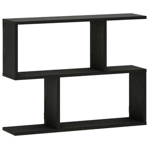 vidaXL N&aacute;stenn&aacute; polica Čierny dub 72 x 17 x 55,5 cm Kompozitn&eacute; drevo