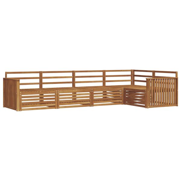 vidaXL Z&aacute;hradn&aacute; s&uacute;prava gaučov 5 pcs Pr&iacute;rodn&aacute; Pevn&eacute; ak&aacute;ciov&eacute; drevo