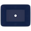 vidaXL Luxusn&eacute; um&yacute;vadlo matn&eacute; tmavomodr&eacute; 41x30x12 cm keramick&eacute;