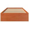 vidaXL Posteľ bez matraca voskovo hned&aacute; 90x200 cm mas&iacute;vna borovica