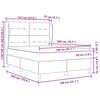 vidaXL Boxspring posteľ s matracom tmavo&scaron;ed&aacute; 90x190 cm Kr&eacute;mov&aacute; l&aacute;tka