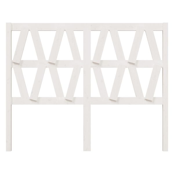 vidaXL Čelo postele biele 146x4x100 cm mas&iacute;vna borovica