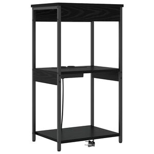 vidaXL Nočn&yacute; stol&iacute;k Čierny dub 41 x 31 x 76 cm Kompozitn&eacute; drevo