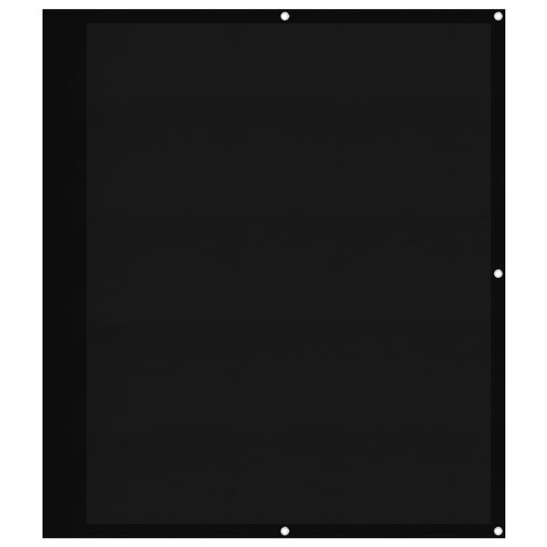 vidaXL Balk&oacute;nov&aacute; z&aacute;stena čierna 120x700 cm 100 % polyester oxford