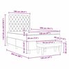 vidaXL Posteľ s pružinov&yacute;m r&aacute;mom Tmavozelen&aacute; 120 x 200 cm Zamat