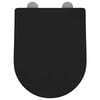 vidaXL WC sedadlo Nastaviteľn&aacute; Čierna 48 x 36,5 x 4,5 cm Polypropyl&eacute;n