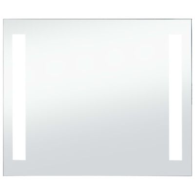 vidaXL Kúpeľňové nástenné zrkadlo s LED osvetlením 60x50 cm