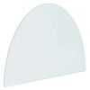 vidaXL Sklenen&aacute; doska krbu Priehľadn&aacute; 800 x 600 mm Sklo