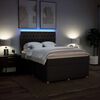 vidaXL Boxspring posteľ s matracom tmavohned&aacute; 140x190 cm l&aacute;tka