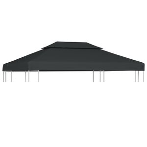 vidaXL Dvojit&aacute; strie&scaron;ka na alt&aacute;nok 310 g/m&sup2;, 4x3 m, antracitov&aacute;