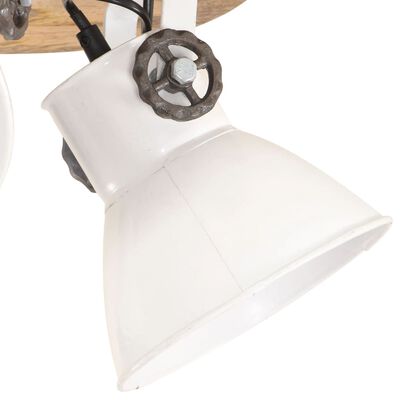 vidaXL Industriálna stropná lampa 25 W, biela 42x27 cm E27