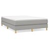 vidaXL Boxspring posteľ s matracom bledosiv&aacute; 140x200 cm l&aacute;tka