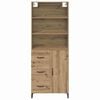 vidaXL Highboard Remeseln&yacute; dub 69,5 x 34 x 180 cm Kompozitn&eacute; drevo