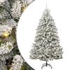 vidaXL Umel&yacute; vianočn&yacute; stromček 210 cm 300 LED Tepl&aacute; biela PVC a oceľ