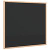 vidaXL Tabuľa s r&aacute;mom z mas&iacute;vneho borovicov&eacute;ho dreva, čierna 60x55 cm