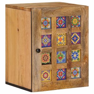 vidaXL Zavesen&yacute; kabinet do k&uacute;peľne Pr&iacute;rodn&aacute; 38 x 33 x 48 cm