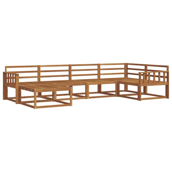 vidaXL Z&aacute;hradn&aacute; s&uacute;prava gaučov 6 pcs Pr&iacute;rodn&aacute; Pevn&eacute; ak&aacute;ciov&eacute; drevo