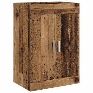 vidaXL Skriňa pod um&yacute;vadlo do k&uacute;peľne Star&eacute; drevo 56 x 37,5 x 81 cm